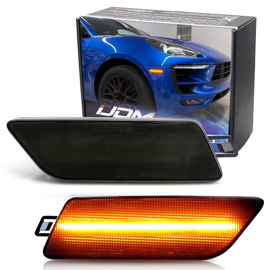 Amazon.com: iJDMTOY Smoked Lens Amber Full LED Bumper Side